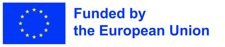 Flag of the European Union with the text “Funded by the European Union”