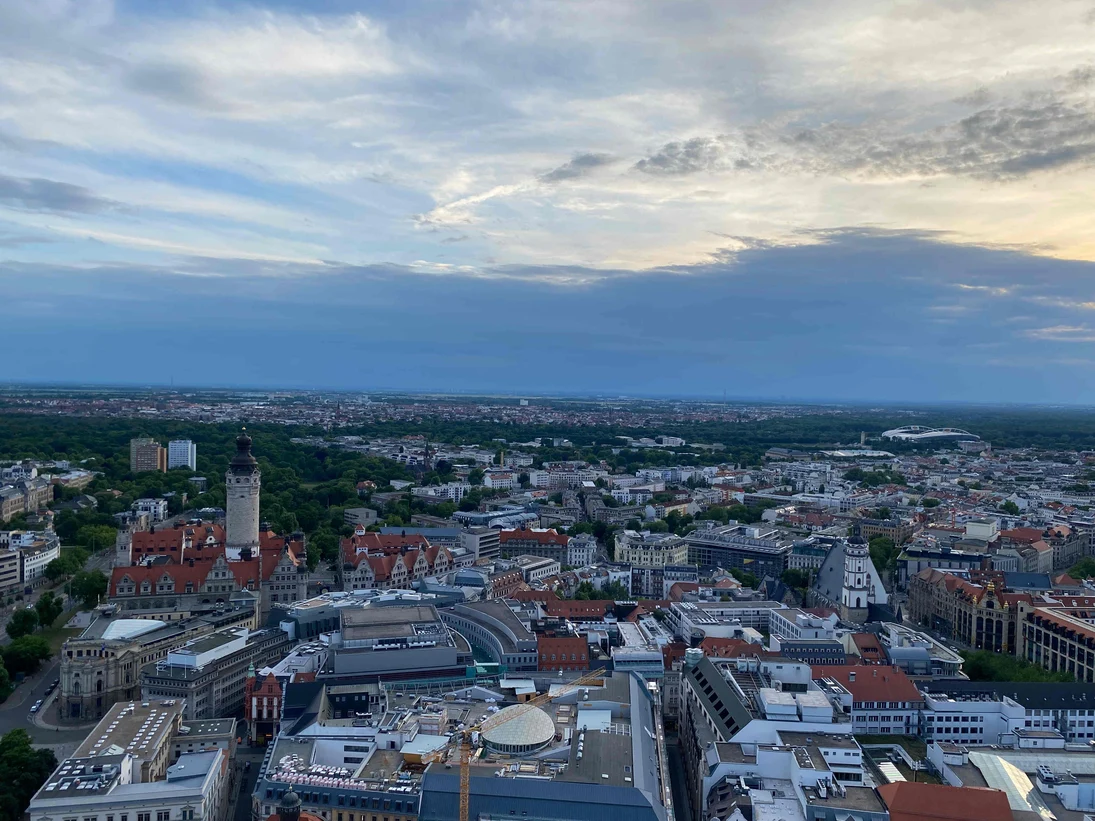 Blick über Leipzig