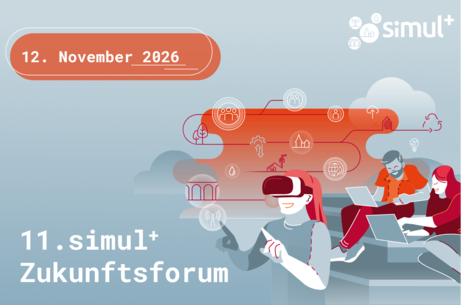 Grafik der Veranstaltung in blau, orange und weiß mit dem Schriftzug 11. Zukunftsforum und Datum 12.11.2026