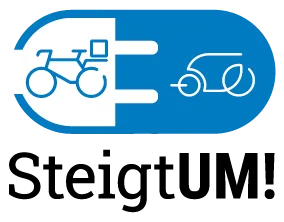 Blau-weißes Projektlogo